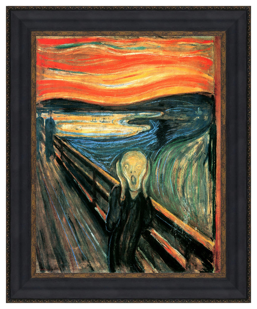 The Scream, 1893: Canvas Replica Framed Painting, Large
