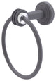 Pacific Beach Towel Ring with Dotted Accents, Matte Gray