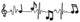 Black Metal Sound Wave Wall D"cor