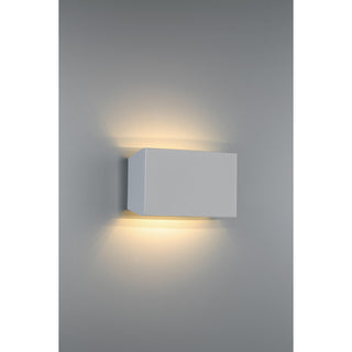 Amora Bi-Directional Wide Outdoor LED Wall Mount, Satin