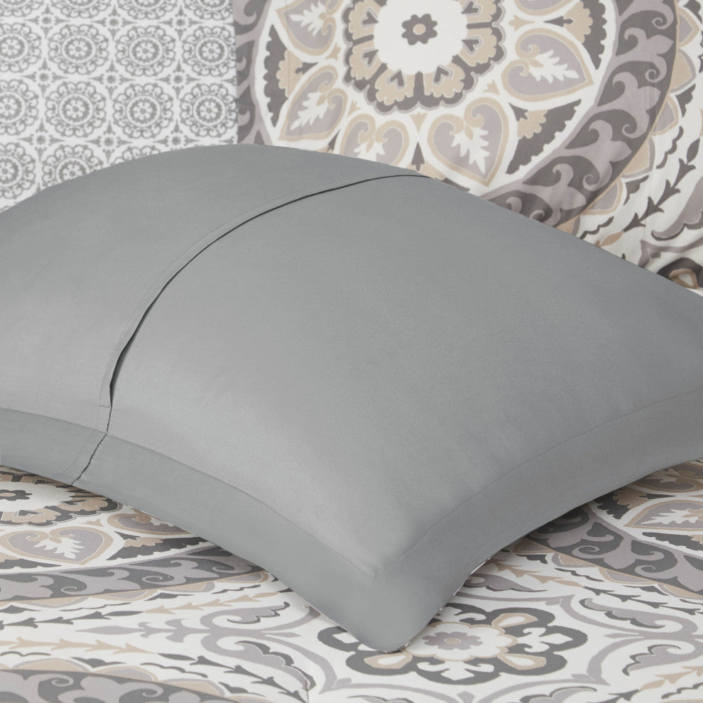 Madison Park Microfiber Printed 7-Piece Comforter Set, Twin