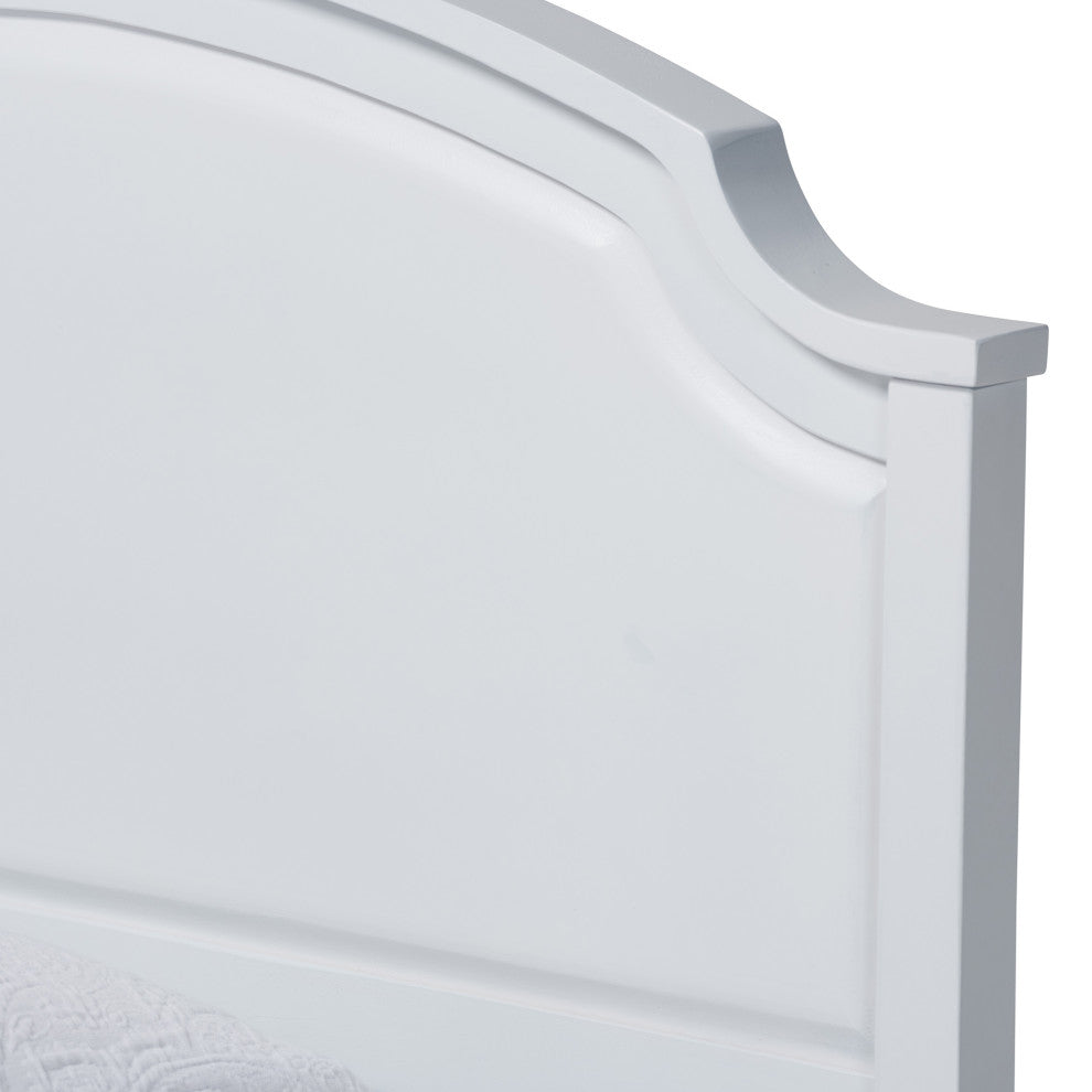 Elise Classic and Transitional White Finished Wood Twin Size 3-Piece Bedroom Set