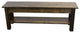 Yukon Bench With Shlef, 60"