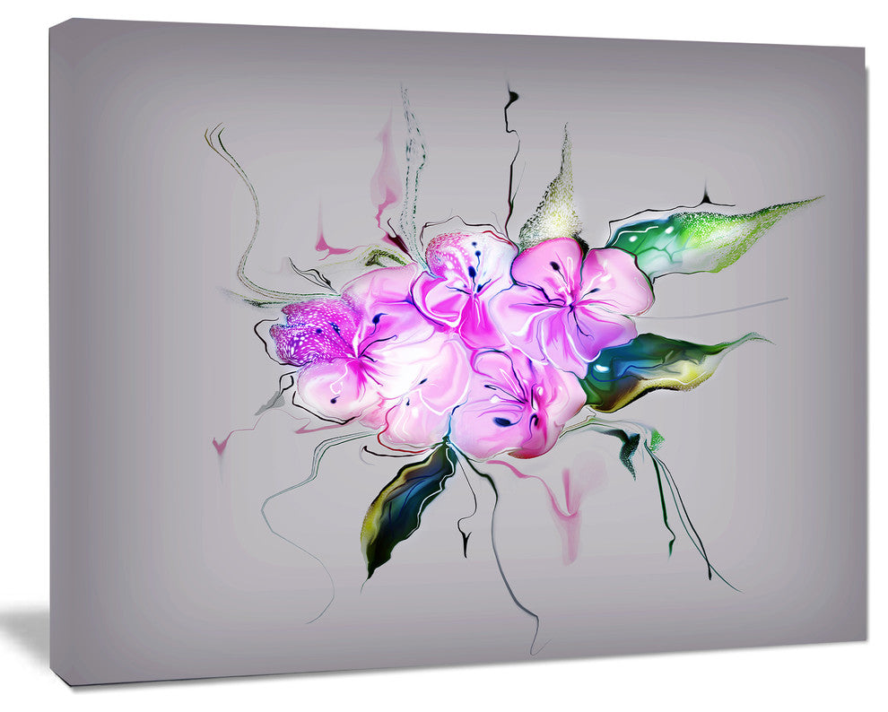 Purple and Pink Pansies Flowers, Large Animal Canvas Art Print, 20"x12"