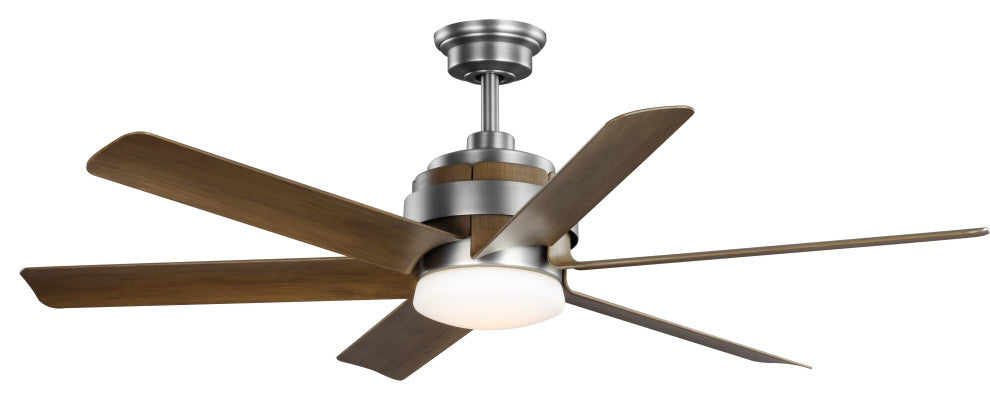 Luxury Transitional Ceiling Fan, Aged Nickel