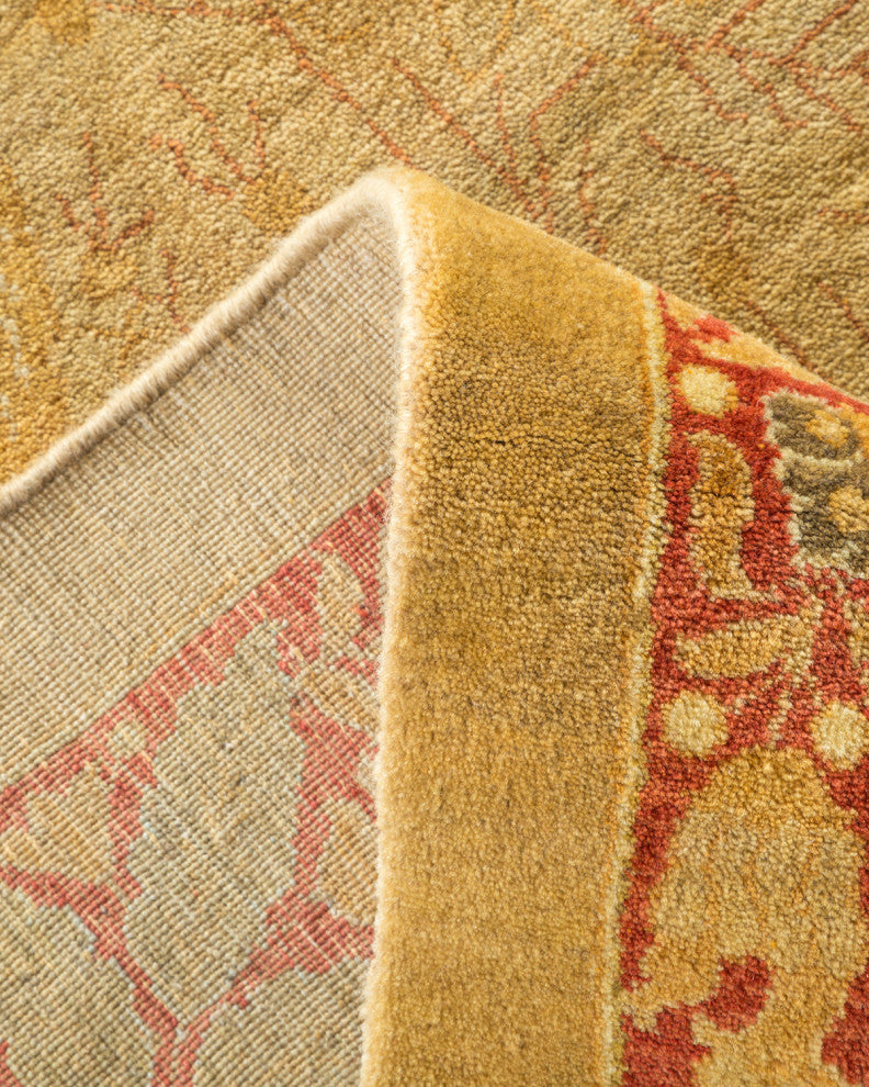 Mogul, One-of-a-Kind Hand-Knotted Area Rug Yellow, 12'1"x17'6"
