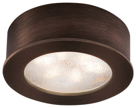 WAC Lighting LED Button Light, Copper Bronze, Round, 2700k Warm White