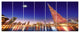 Burj Khalifa Night Landscape, Cityscape Canvas Art Print, 83"x32", 7 Panels