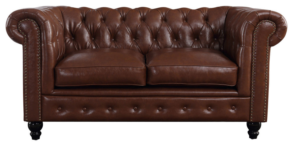 Gustav Transitional Chesterfield Loveseat