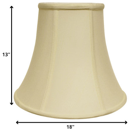 18" Ivory Premium Bell Monay Shantung Lampshade