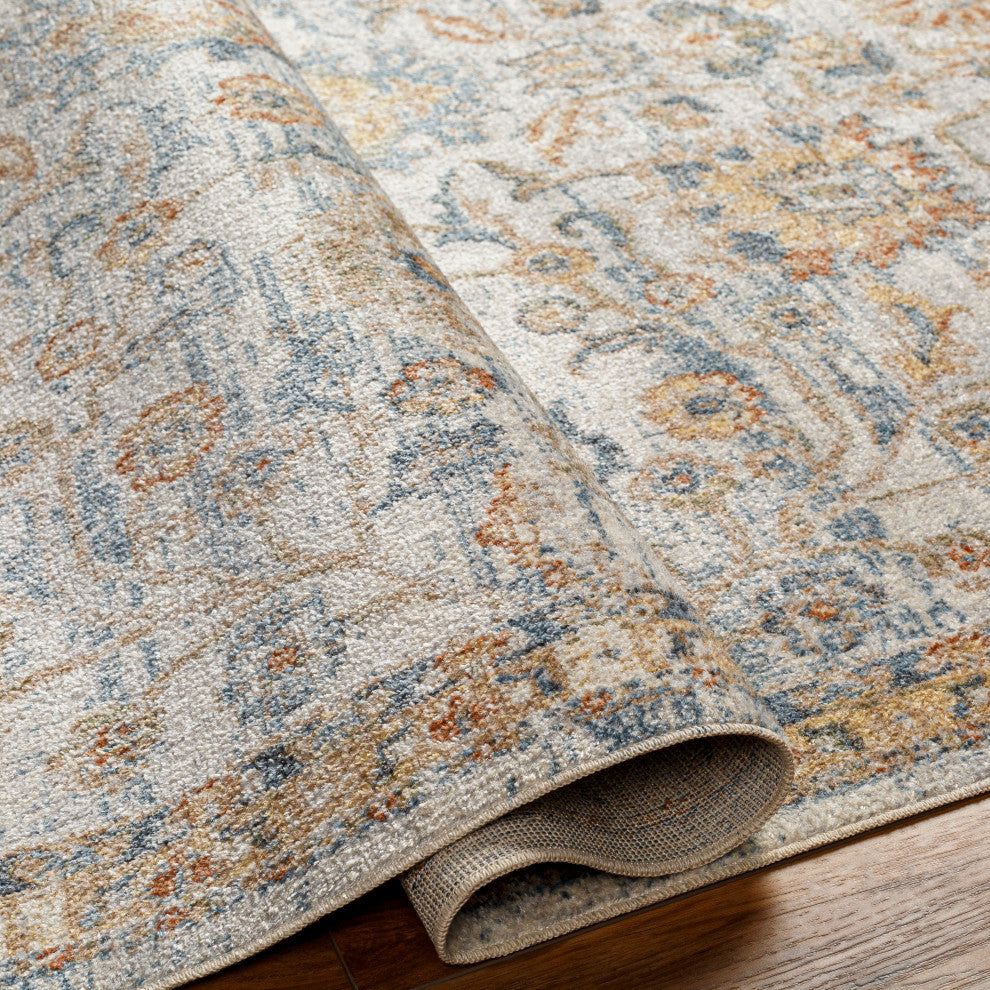 Lillian LLL-2327 Yellow Multi Machine Woven 2' x 3' Rug