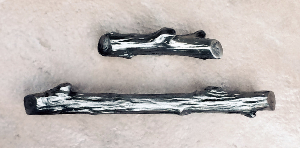 Branch Pull, Antique  Brass