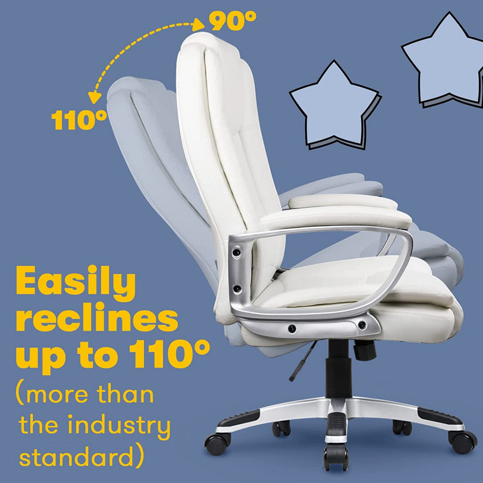 Ergonomic Desk Chair with Lumbar Back Support and Armrest