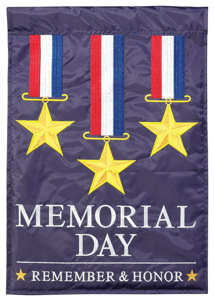 Flag Memorial Day Polyester 13x18