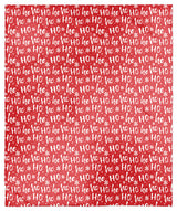Ho Ho Ho Pattern 50x60 Sherpa Fleece Blanket