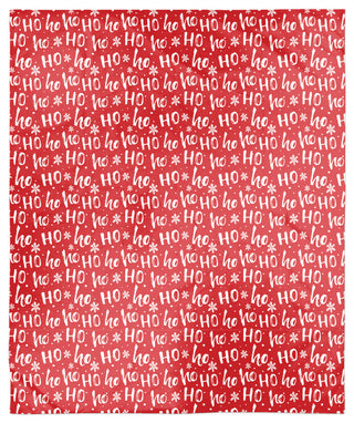 Ho Ho Ho Pattern 50x60 Sherpa Fleece Blanket