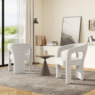 Sydney 25" Fully Upholstered Dining Chair, Greige Beige Chenille