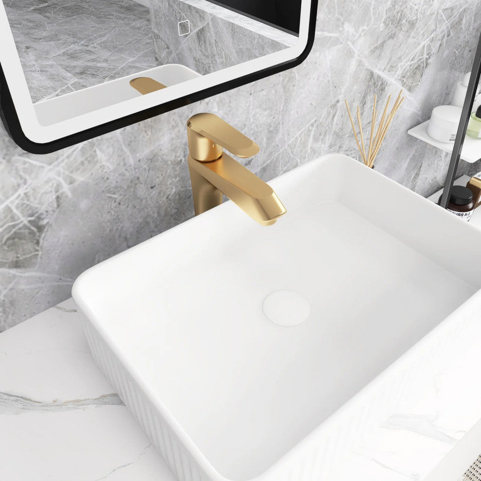 30 in. W Single Sink Freestanding Bath Vanity with Sintered Stone Top, White
