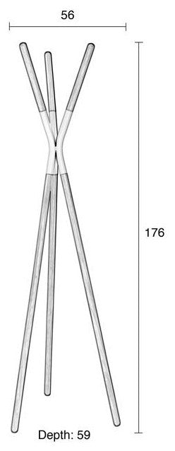 White Mikado Coat Rack, Zuiver Pinnacle