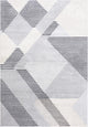 Abani Quartz QRZ150A Shades of Grey Beige Geometric Striped Area Rug