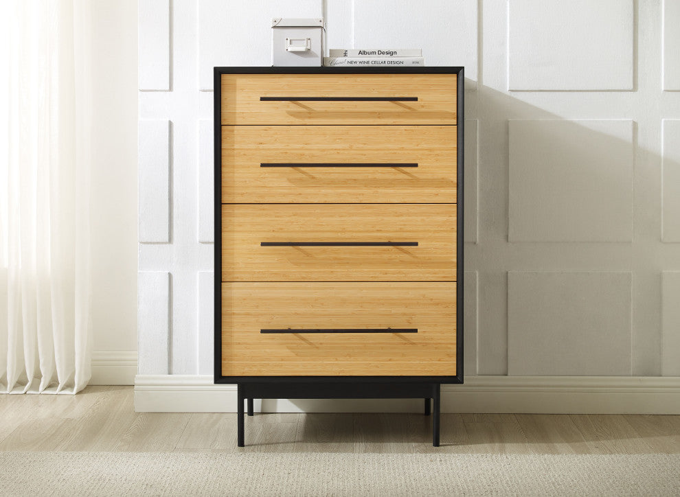 Santa Cruz 4 Drawer High Chest, Wheat