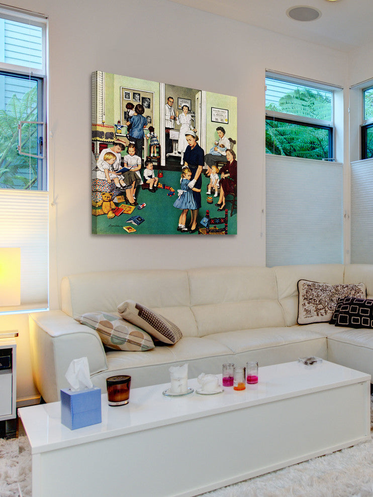 "Separation Anxiety" Painting Print on Canvas by Stevan Dohanos