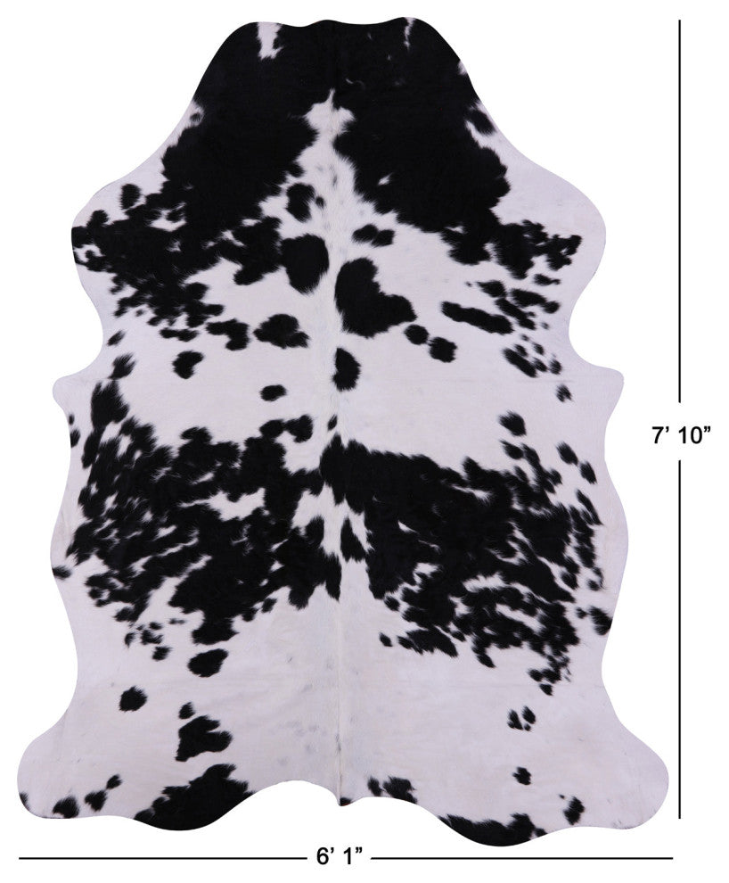 Natural Cowhide Rug 7' 10" X 6' 1" C1775