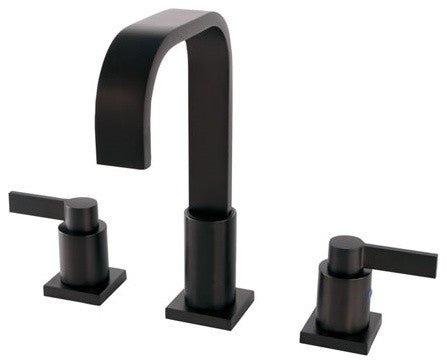 Fauceture Widespread Bathroom Faucet With Retail Pop-Up, Oil Rubbed Bronze