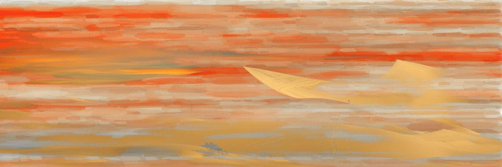 "Tichia" Print on Canvas, 60"x20"