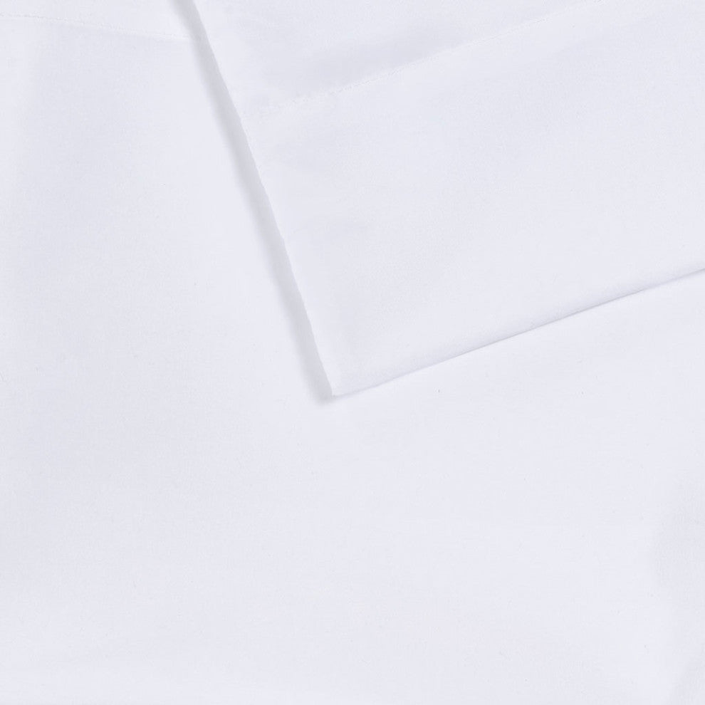 Intelligent Design Microfiber Sheet Set With Side Storage Pockets, White
