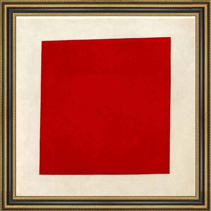 Kazimir Malevich Red Square - 16" x 16" Framed Premium Canvas Print