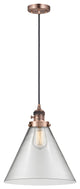 INNOVATIONS 201CSW-AC-G42-L-LED 1-Light Mini Pendant Antique Copper