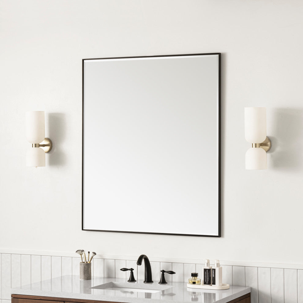 Rohe 36" Mirror, Matte Black