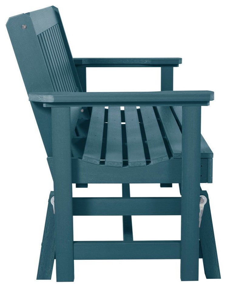 Lehigh Garden Gliding Bench 4', Nantucket Blue