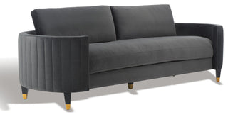 Safavieh Winford Velvet Sofa, Mouse