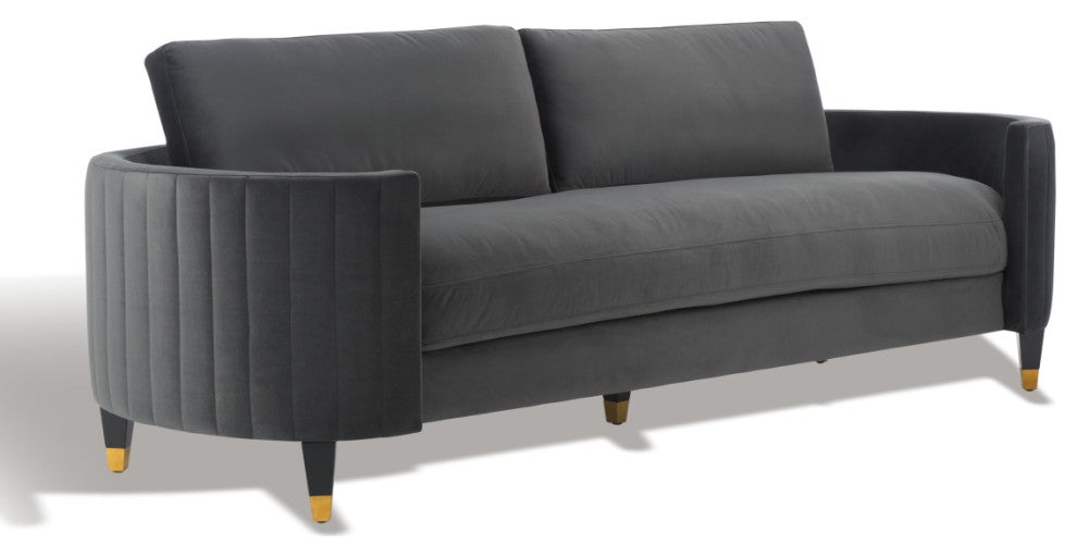 Safavieh Winford Velvet Sofa, Mouse