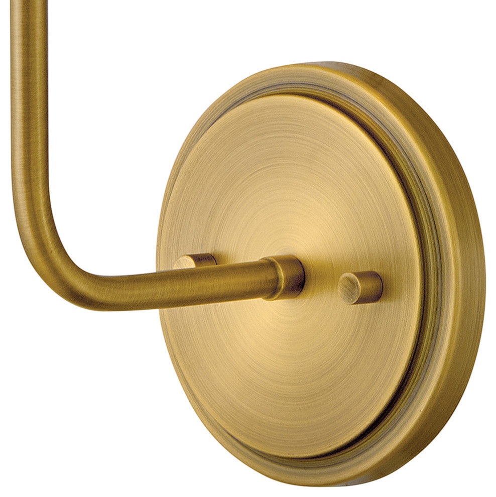 Hinkley Clarke Medium Single Light Sconce, Lacquered Dark Brass