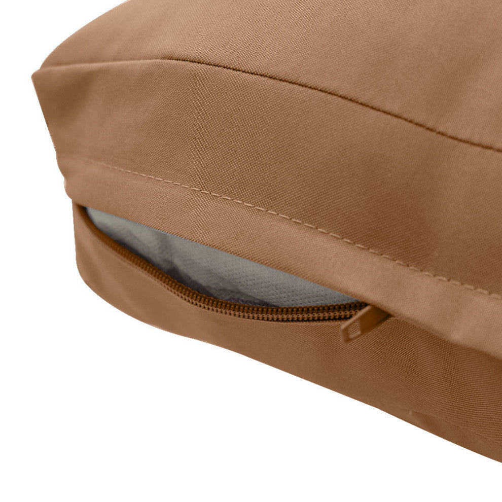 |COVER ONLY| Outdoor Knife Edge Small Deep Seat Backrest Pillow Slipcover AD104