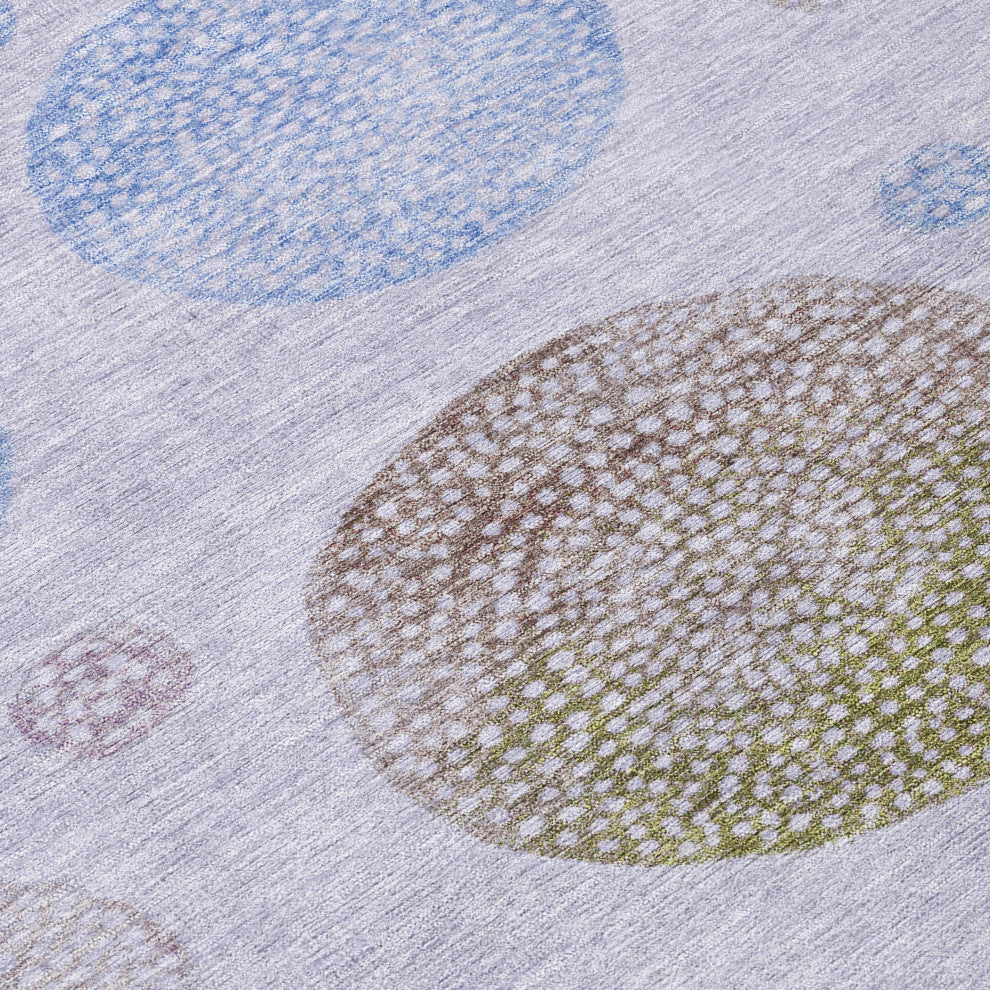 Machine Washable Indoor/Outdoor Chantille ACN1897 Violet 1'8" x 2'6" Rug