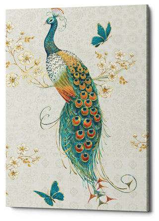 Ornate Peacock XA' by Daphne Brissonnet, Giclee Canvas Wall Art, 40"x60"