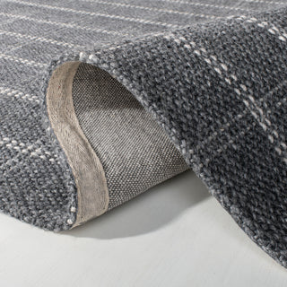 Lauren Ralph Lauren Tamworth Check Rug, LRL6450, Charcoal, 5'x8'