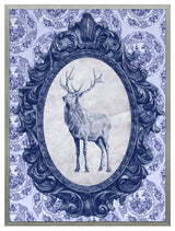 Toile Elk Fine Art Print, Silver, 20"x15"