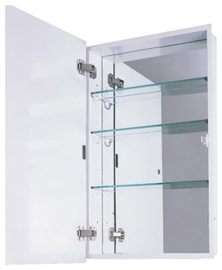 Euroline II Series Medicine Cabinet, 16"x30", Flush Mounted
