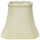 14" Ivory Slanted Rectangle Bell Monay Shantung Lampshade