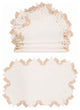 Anais Elegant Lace Embroidered Cutwork 13 by 19-Inch Placemats, Set of 4