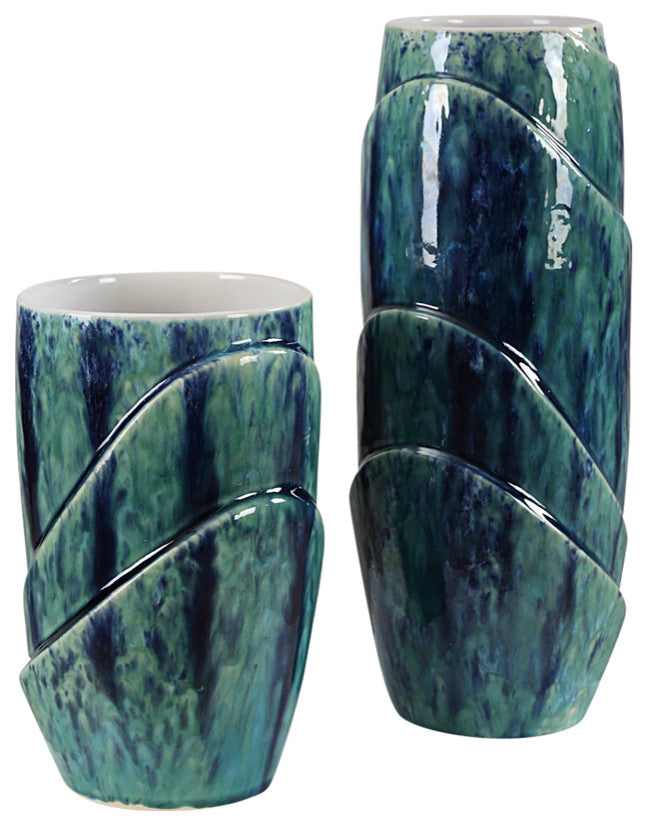 Uttermost Tranquil Duo, Vases, Set of 2