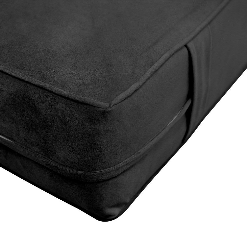 Same Pipe 8" Twin 75x39x8 Velvet Indoor Daybed Mattress |COVER ONLY|-AD350