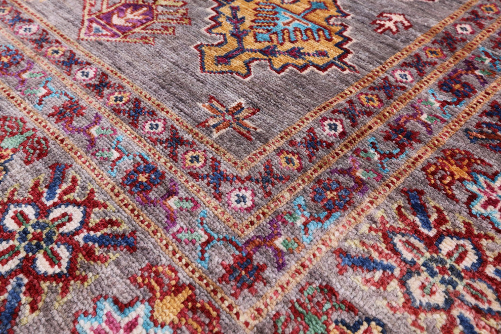 Super Kazak Handmade Wool Rug 5' 11" X 6' 10" Q10628