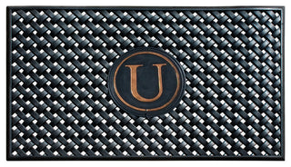 A1HC 100% Rubber Monogrammed Heavy Duty Durable Doormat 24"x39" U