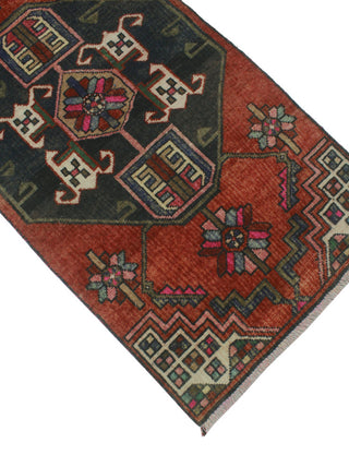 Fine Vintage Distressed Toney Rust Runner
